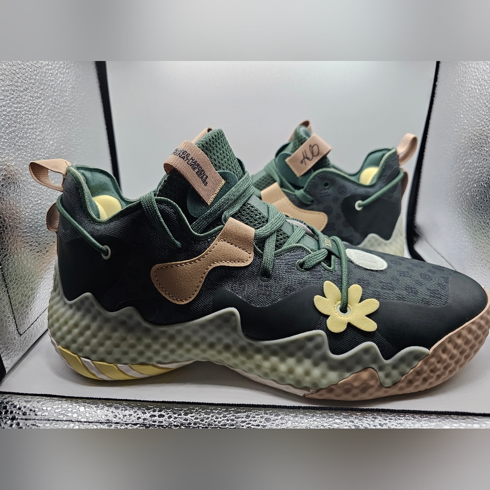 Adidas Harden Vol.6 'Green Oxide Monogram' Basketball Shoes